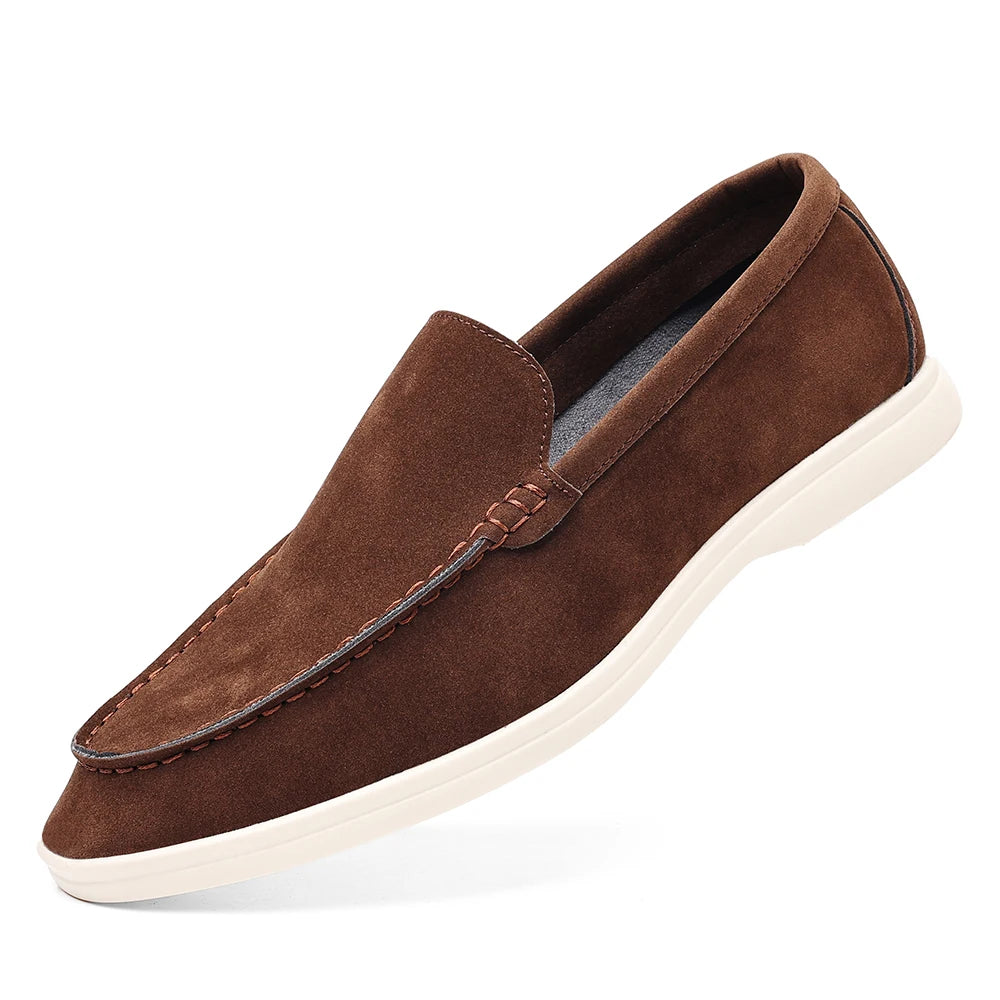 Cowhide Suede Leather Loafers