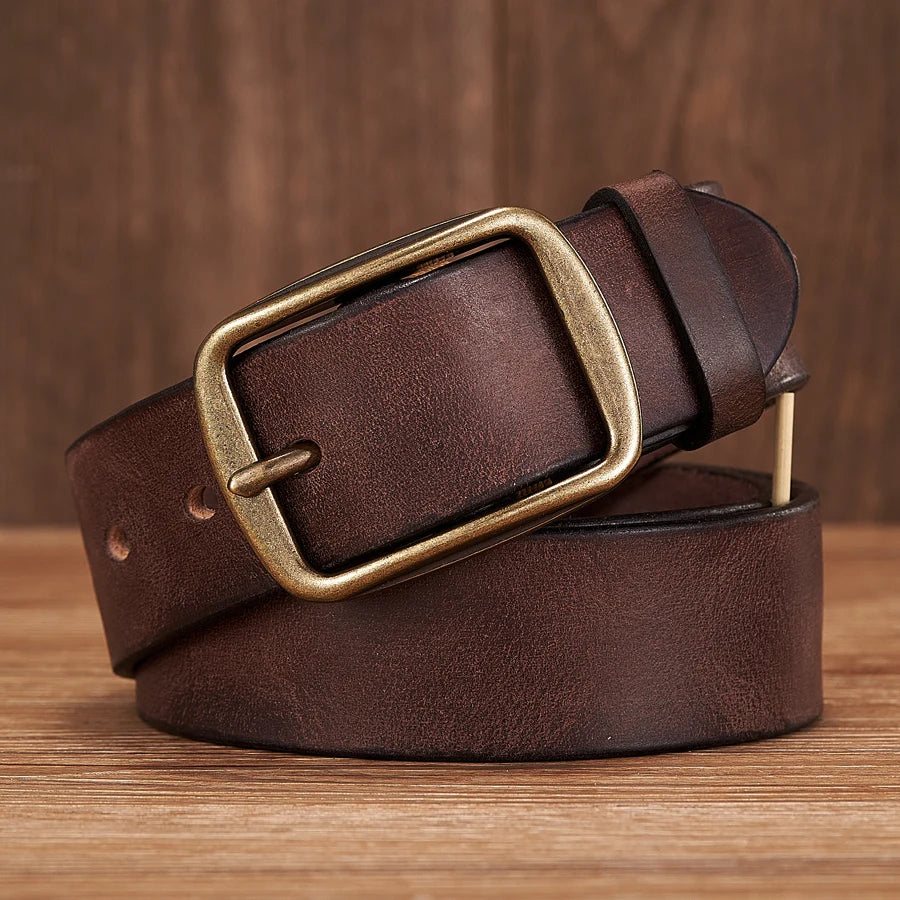 Cowhide Leather Thick Belt