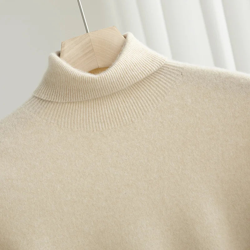 Merino Wool Turtleneck Sweater