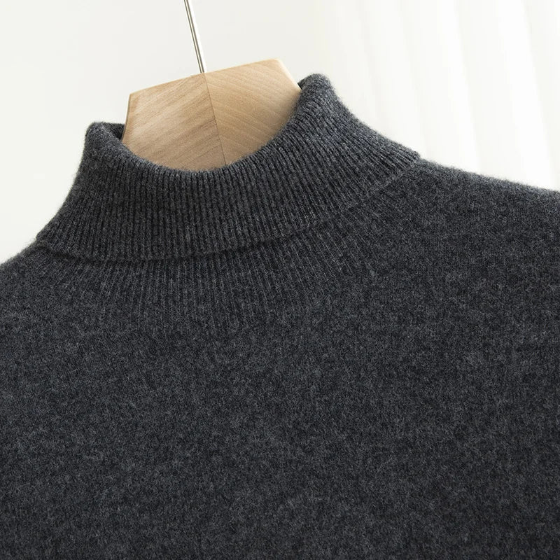 Merino Wool Turtleneck Sweater