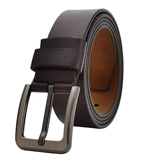 Cowhide Leather Slick Belt