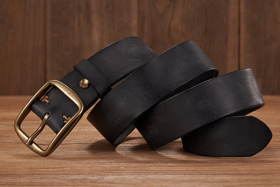 Cowhide Leather Thick Belt