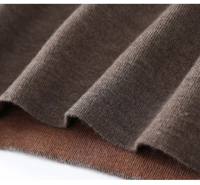 Merino Wool Half Zip Sweater