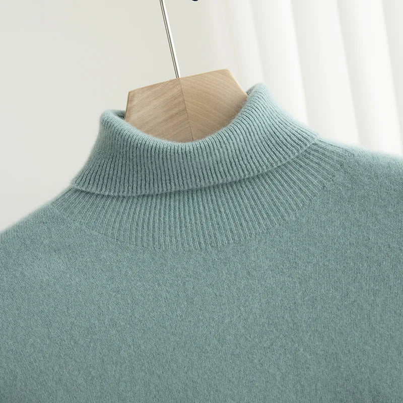 Merino Wool Turtleneck Sweater