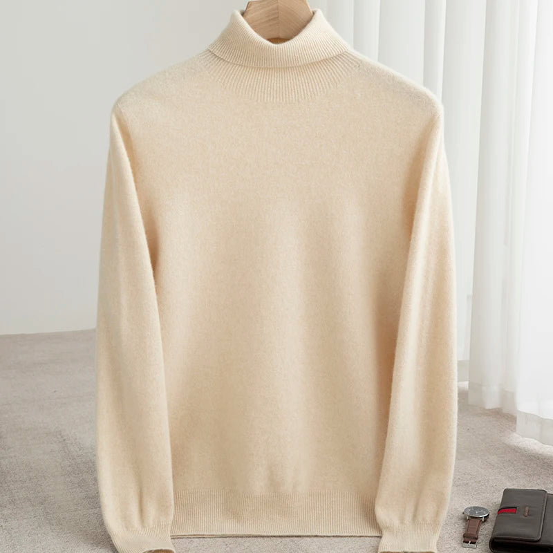 Merino Wool Turtleneck Sweater