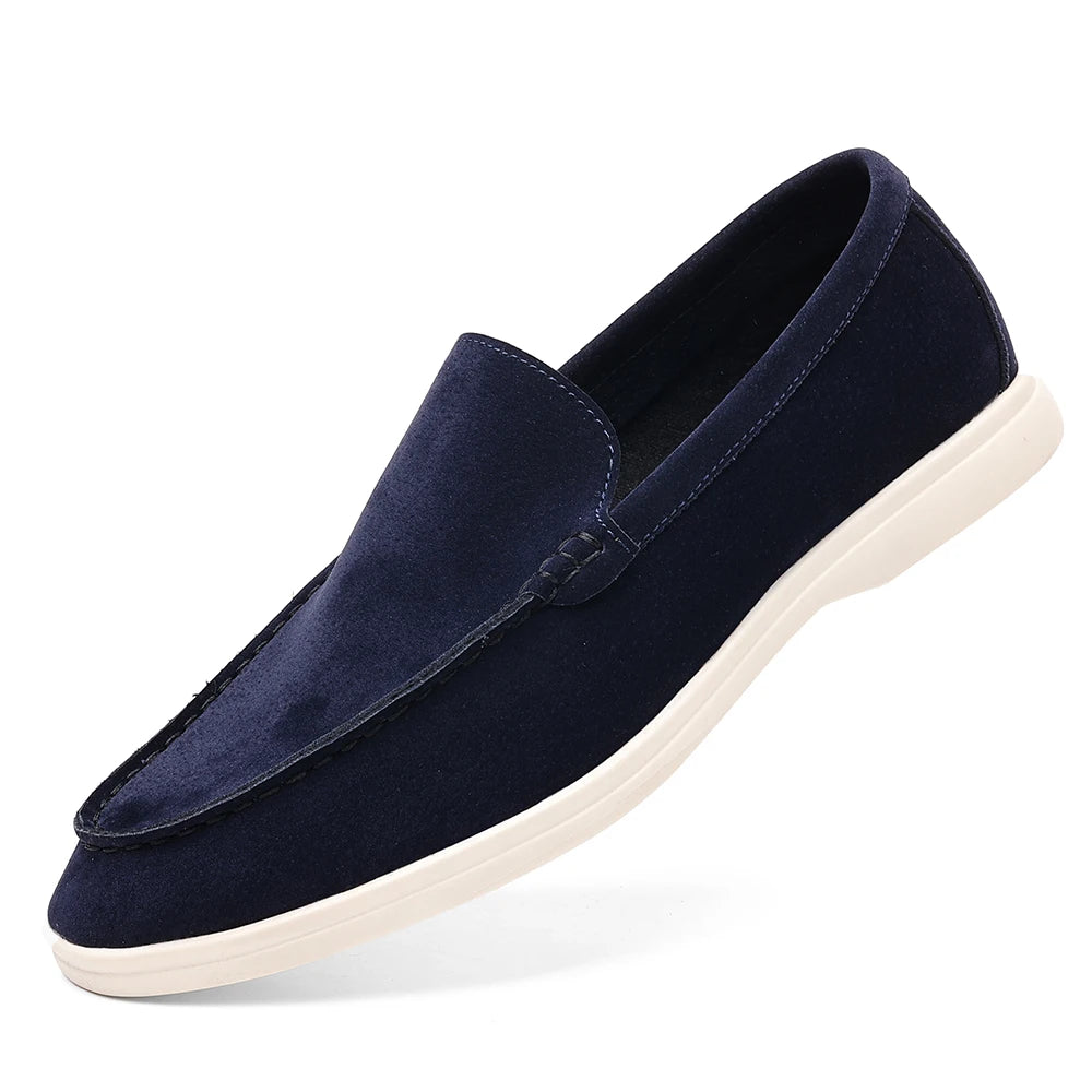 Cowhide Suede Leather Loafers