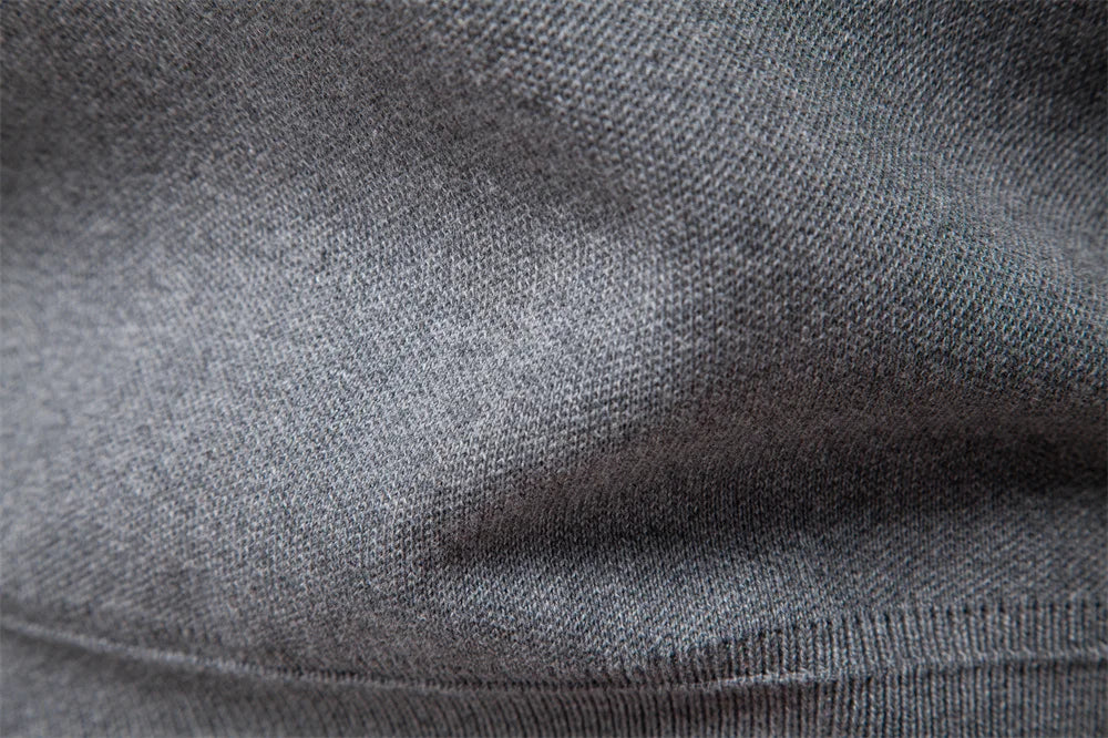 Cotton Knit Zippered Sweater