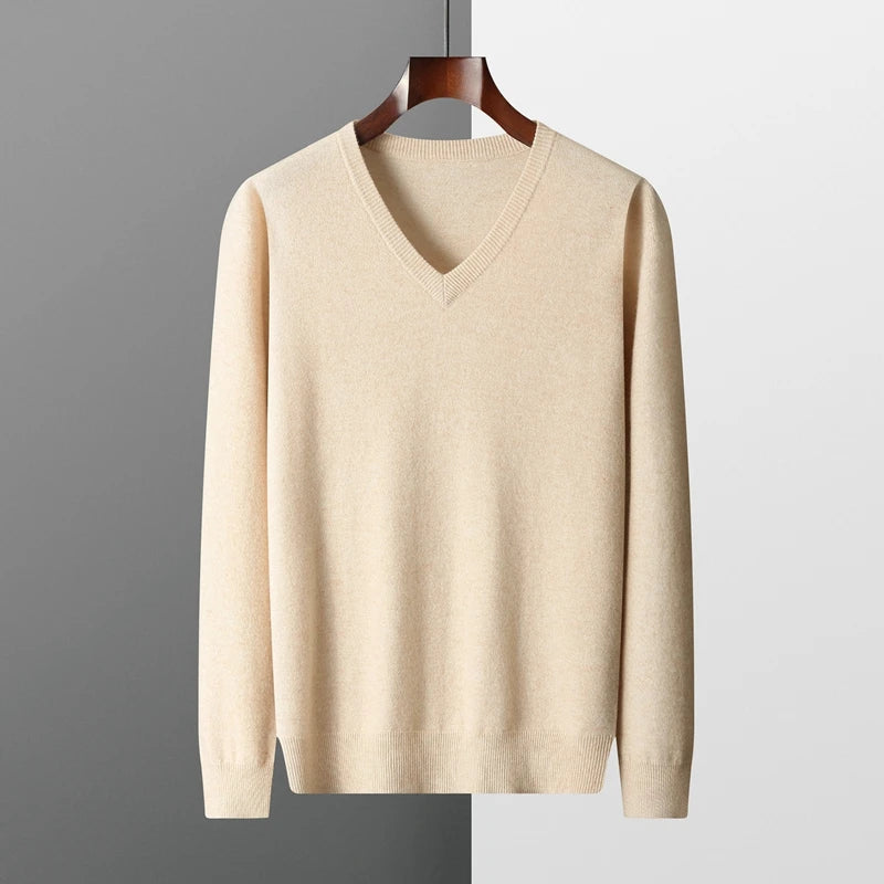 Merino Wool V-Neck Sweater