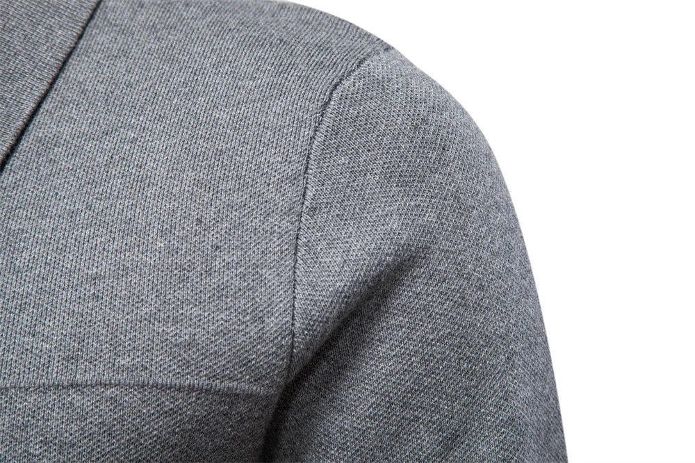 Cotton Knit Zippered Sweater