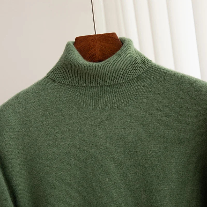 Merino Wool Turtleneck Sweater