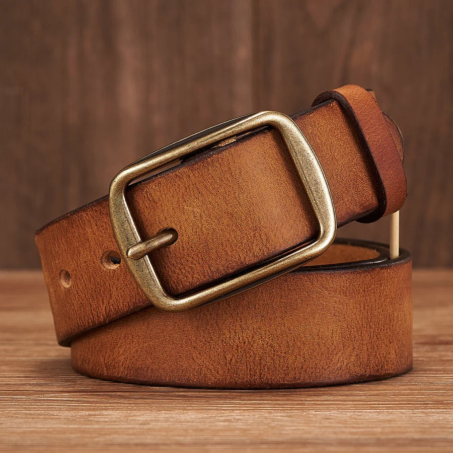Cowhide Leather Thick Belt