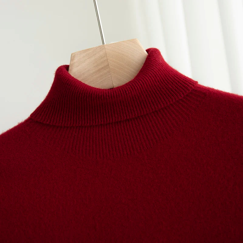 Merino Wool Turtleneck Sweater