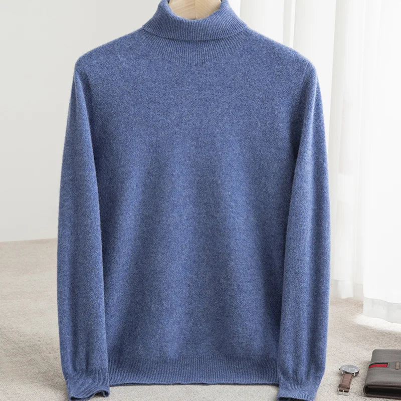 Merino Wool Turtleneck Sweater