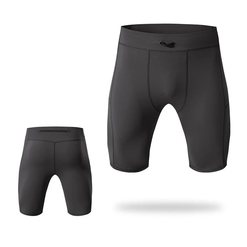 Nylon Spandex Compression Shorts