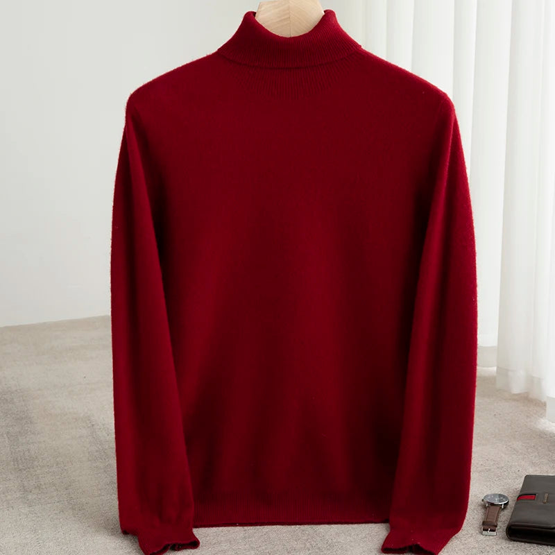 Merino Wool Turtleneck Sweater