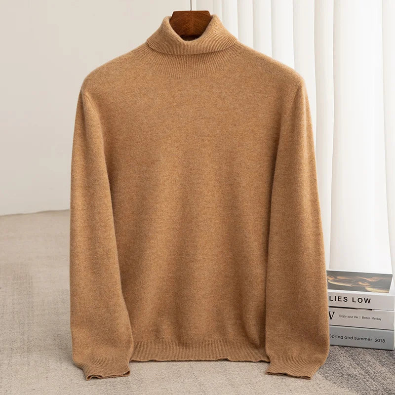 Merino Wool Turtleneck Sweater