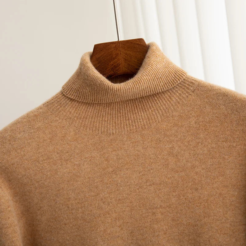Merino Wool Turtleneck Sweater