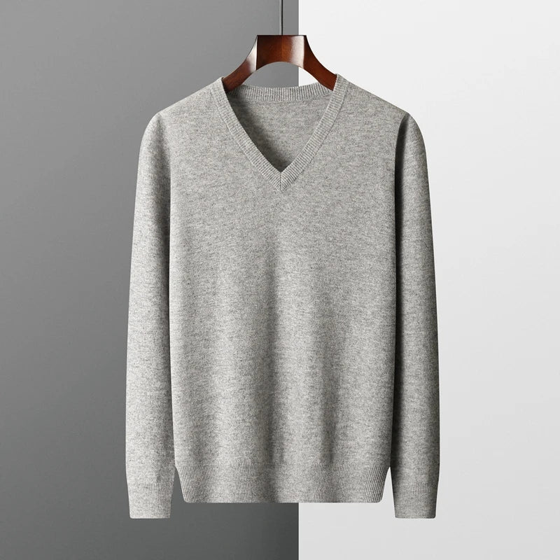 Merino Wool V-Neck Sweater