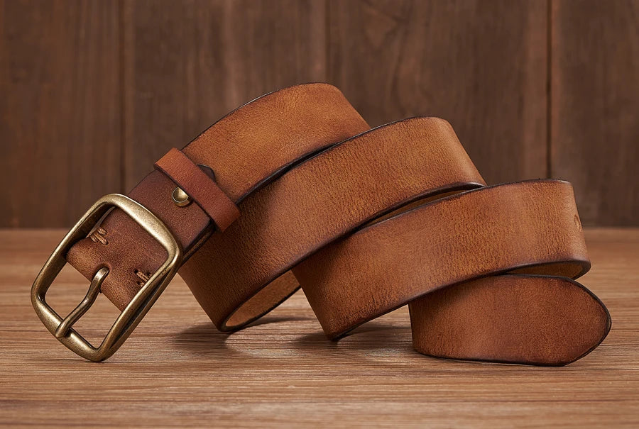 Cowhide Leather Thick Belt