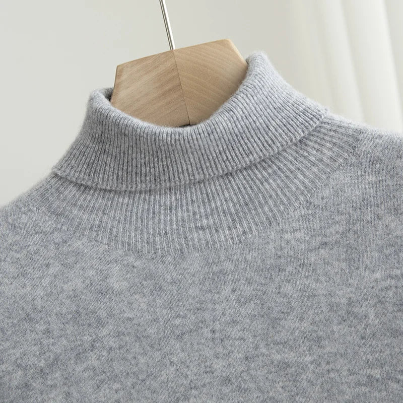 Merino Wool Turtleneck Sweater