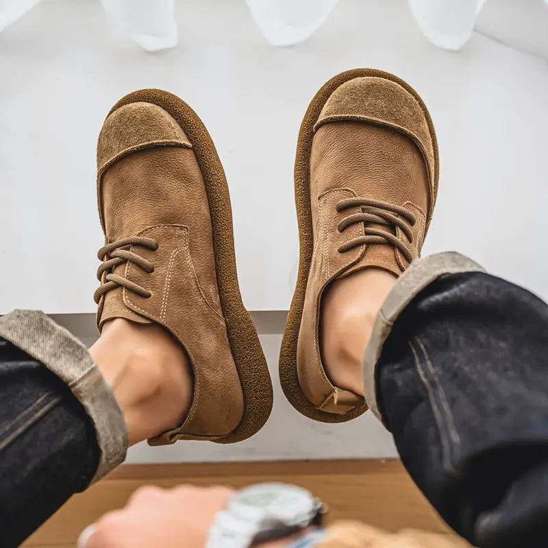 Cowhide Soft Leather Shoes